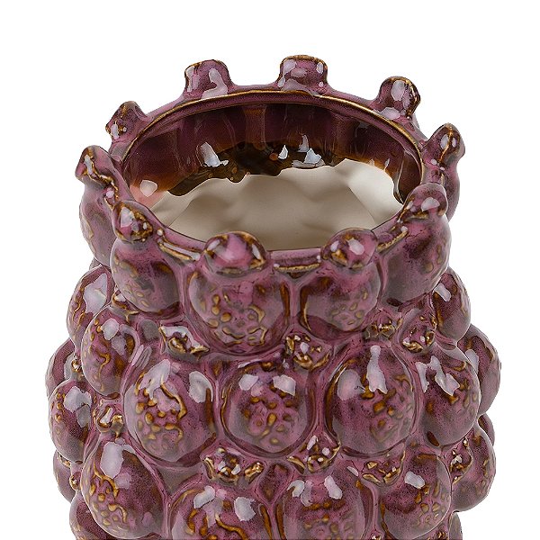 Vaso Romã Roxo em Cerâmica | Decoração (22950)