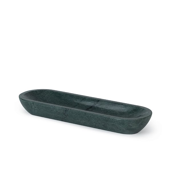Centro de Mesa Decorativo em Mármore Verde Escuro (21989) | Decoração