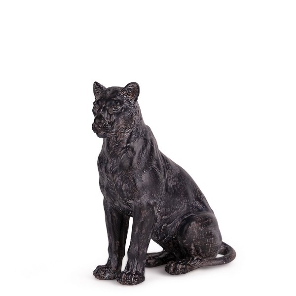 Escultura Leoa Decorativa em Polirresina (22964) | Decoração