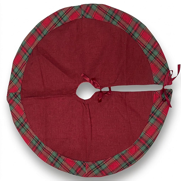 Saia para Árvore de Natal em Juta Bordô 85cm (48519001) | Decoração