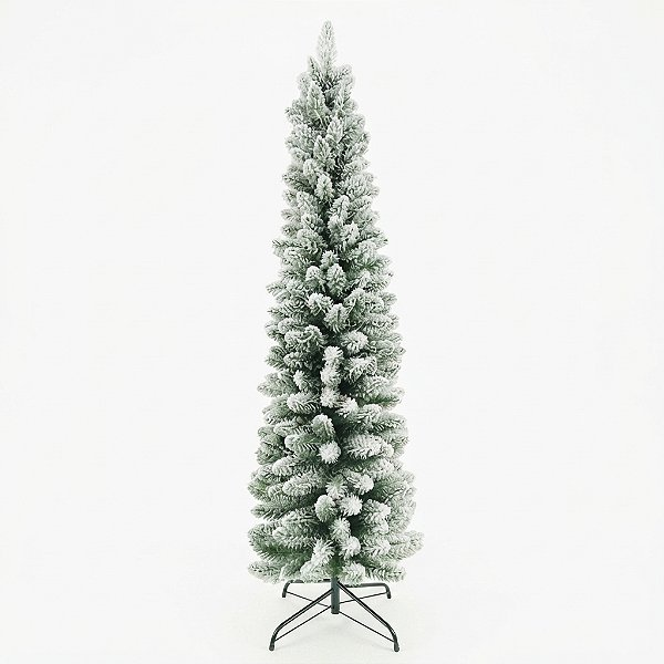 Árvore de Natal Slim Nevada 370 Galhos Verde e Branco 2,10 m (AR034-21-I)
