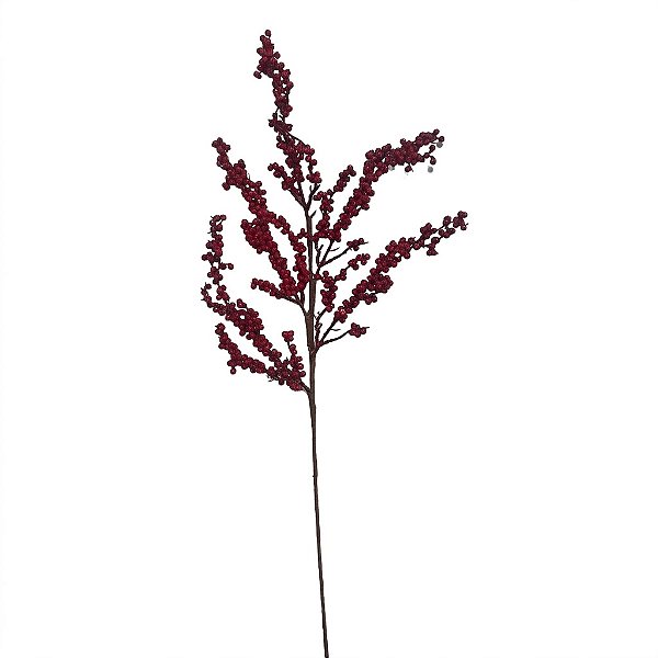 Galho Decorativo de Natal Vermelho 73cm (GN3581) | Decoração
