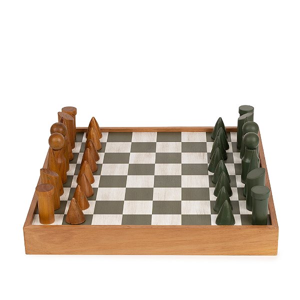 Xadrez Decorativo em Madeira 40cm (22695) | Decoração