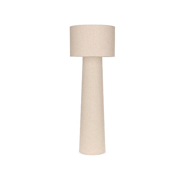 Luminária de Chão com Revestimento em Linho 129cm (20841) | Decoração