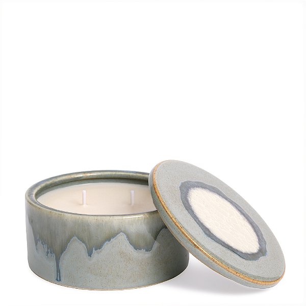 Vela com Suporte em Cerâmica 12 cm (23445) | Decoração