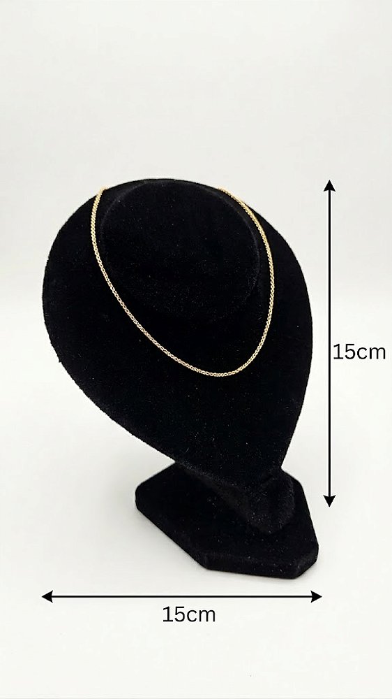 Coração Pequeno Luxo Preto Aveludado 15×15cm (A-57/PT) | Decoração