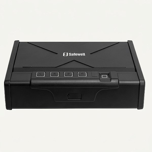 Cofre Safewell PS2902F com Biometria Digital e Chave 9×34,5×26,5cm (PS2902F preto)