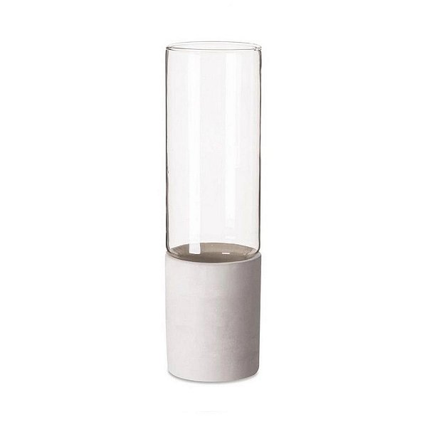 09477 - Vaso em Vidro e Cimento