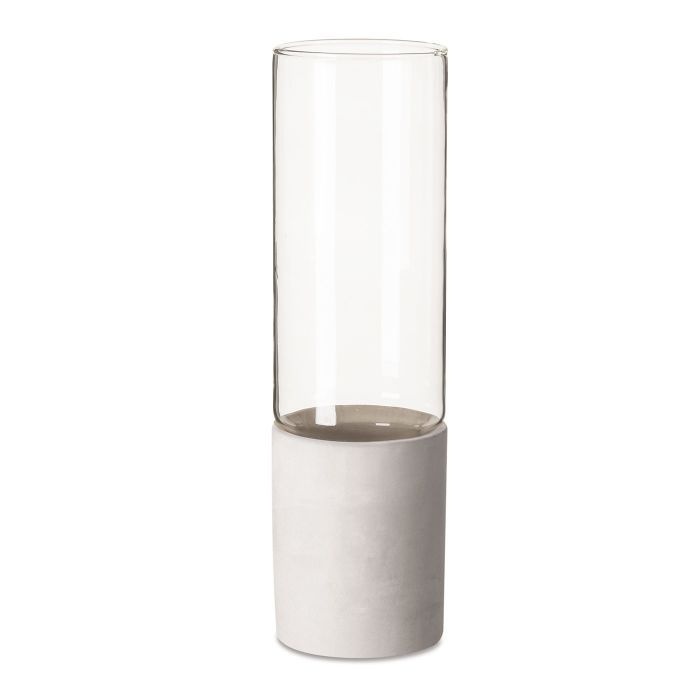 09478 - Vaso em Vidro e Cimento Médio