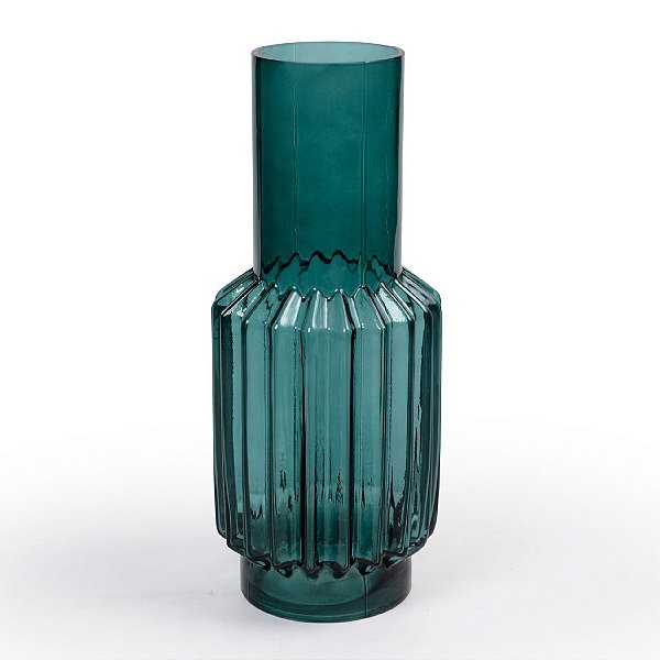 Vaso Vidro Decor Glass Verde