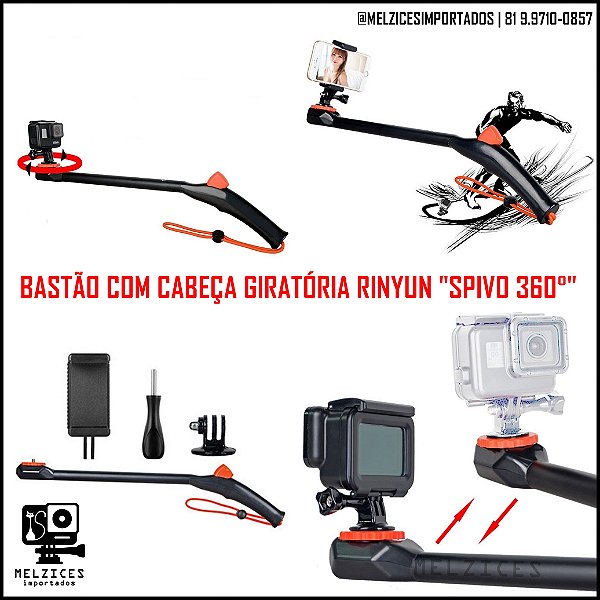 Bastão Com Cabeça Giratória RINYUN SPIVO 360