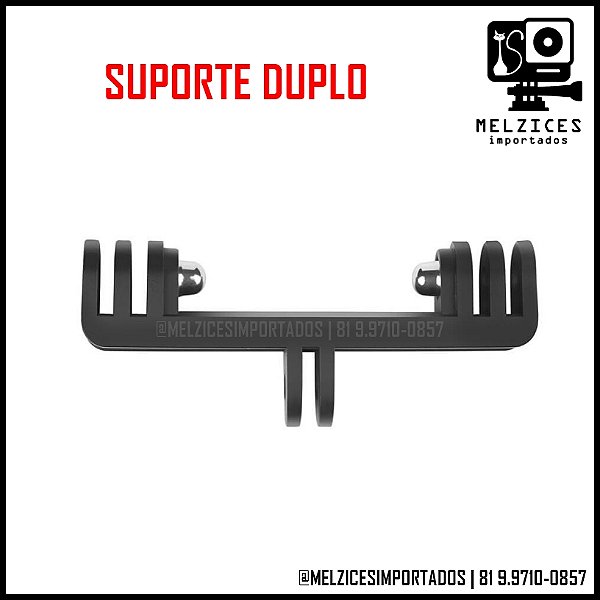 Suporte Duplo para, Flash, GoPro e Similares