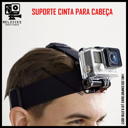 Suporte Cinta de Cabeça para GoPro e Similares