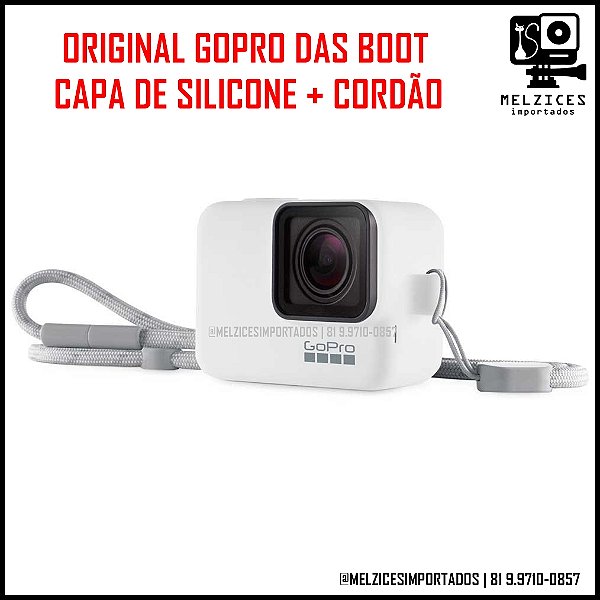 Original Case/Capa em Silicone Para GoPro 5 Black, 6 Black, 7 Black/Silver/White e Hero 2018