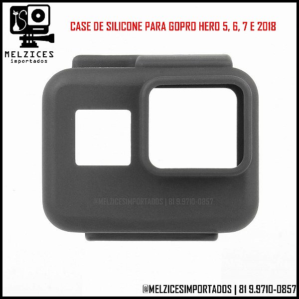 Capa em Silicone para Câmeras GoPro 2018, 5, 6, 7 Black