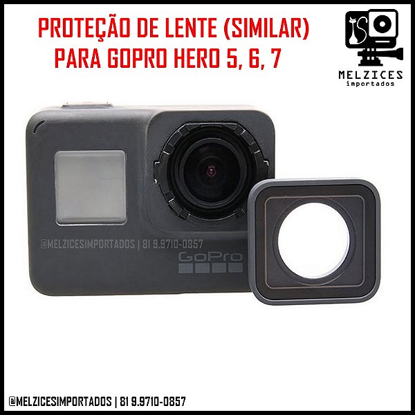 Proteção de Lente SIMILAR Para GoPro 2018, 5, 6 e 7 Black