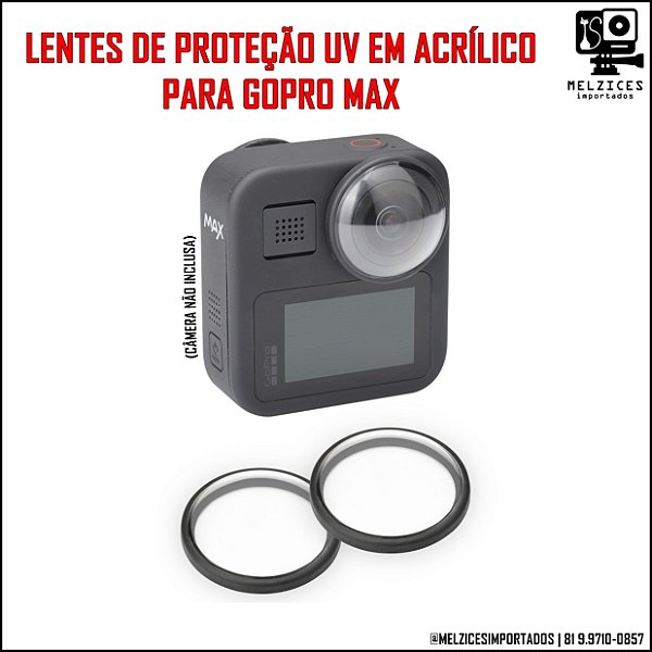 Lentes de Proteção UV em Acrílico Para GoPro MAX