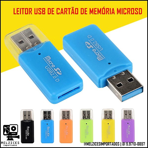 Leitor USB para MicroSD