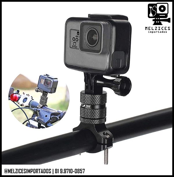 Suporte de Guidão 360 em Alumínio (COR PRETA)