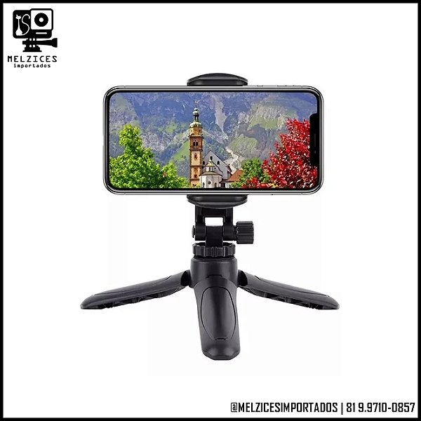 Mini Tripé Monopod Para Smartphone com Encaixe 1/4