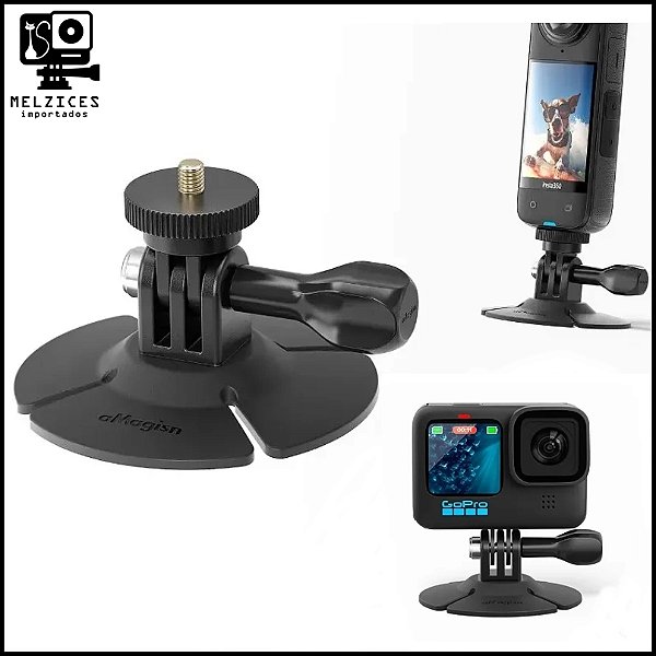 Base adesiva flexível para GoPro, insta360 e similares