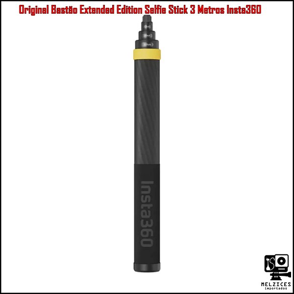 Original Bastão Extended Edition Selfie Stick 3 Metros Insta360