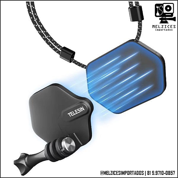 COLAR MAGNÉTICO PARA GOPRO + SMARTPHONE