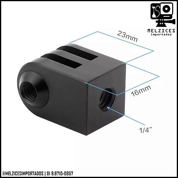 Adaptador Rosca 1/4 Tripod Em alumínio