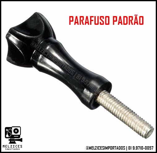 Parafuso padrão para câmera de ação