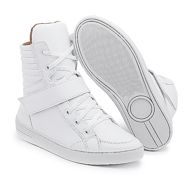 tenis cano alto com velcro masculino