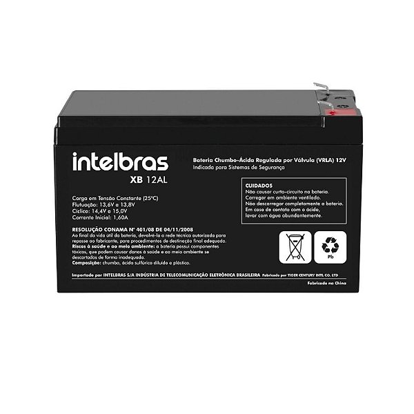 Bateria Estacionária VRLA 12V - 6,0 Ah - Intelbras