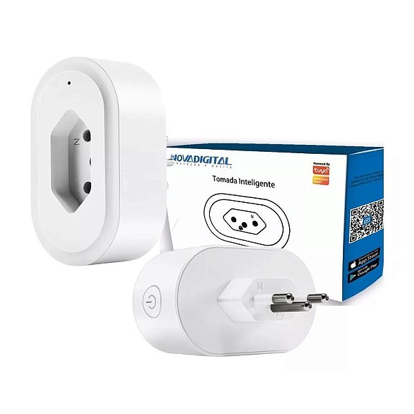 Tomada Inteligente Wifi Smart Home TW-BR - NOVA DIGITAL