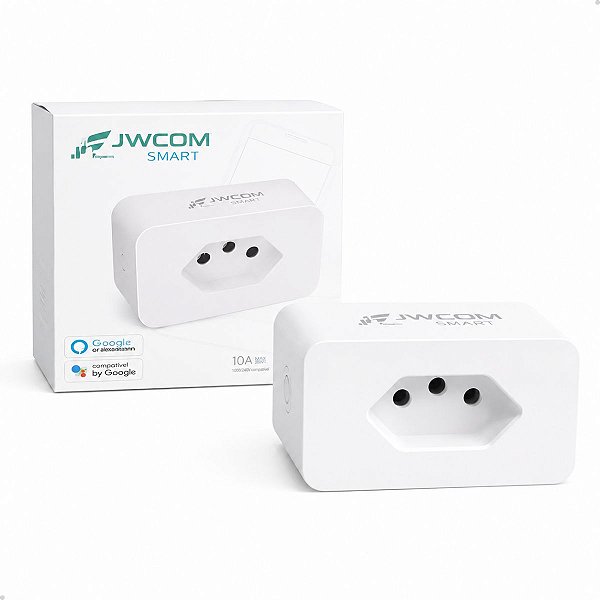 Tomada Inteligente Wi-Fi Smart 16A Bivolt Alexa Google Home Controle por App