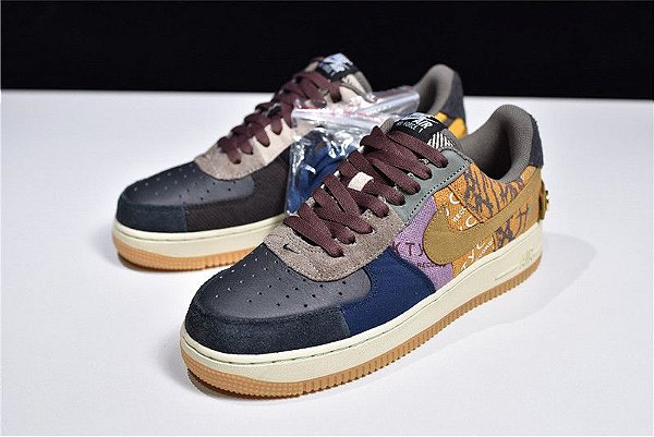 Nike Air force 1 Low Travis Scott Cactus Jack - Cactus Jack - Travis Scott  - Nike Air Force - Urbanhype - UrbanHype - tênis personalizados