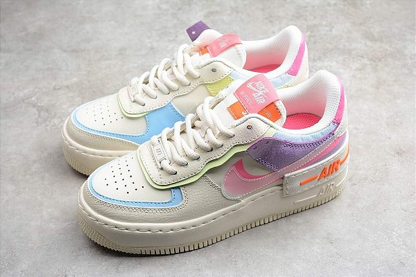 tênis nike air force shadow pale ivory