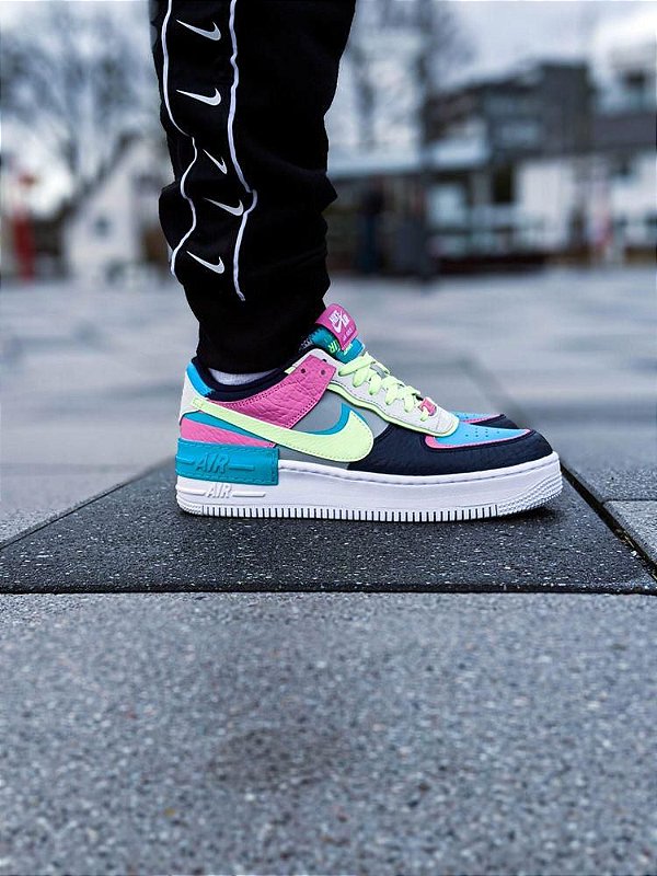 nike air force 1 shadow barely volt oracle aqua