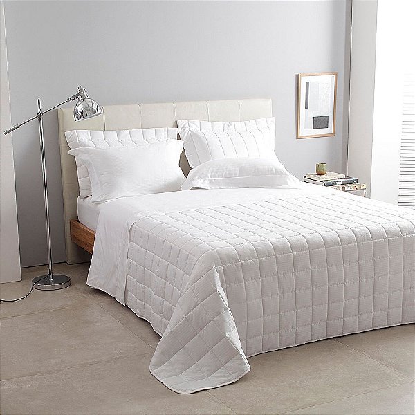KIT COLCHA BUD DAMASK STRIPES QUEEN 260X250 BC