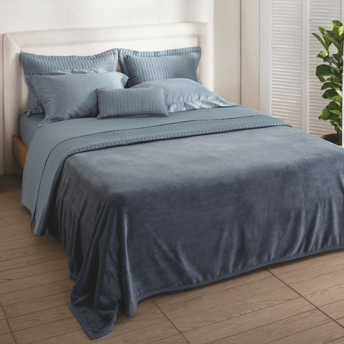 COBERTOR BUDD ASPEN CASAL 220/230 COR AZUL