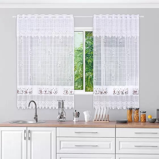 CORTINA BJ FLOR VIVA VIDA 150X210/40 BC CAFE