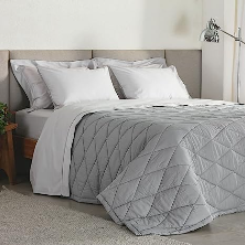 EDREDOM BUD B PERCALLE QUEEN 250/240 VERDE FENDI