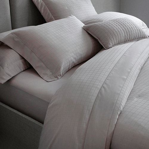 Jogo de Cama Buddemeyer Queen Damask Square Bege Palha