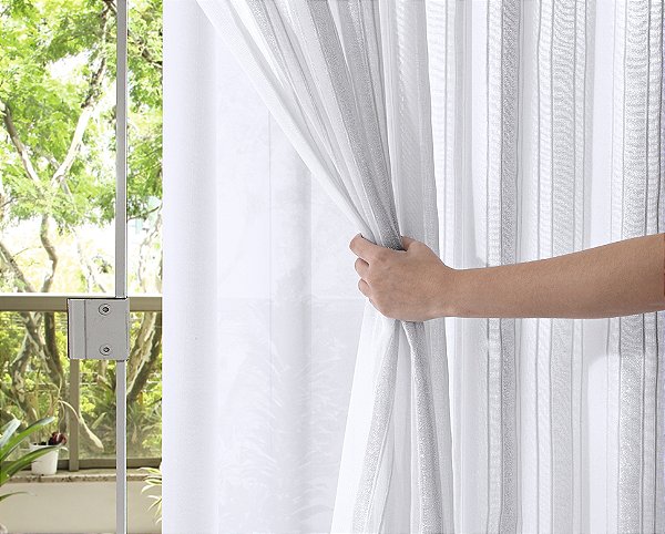 CORTINA BJA DUPLEX CROMO 300X230