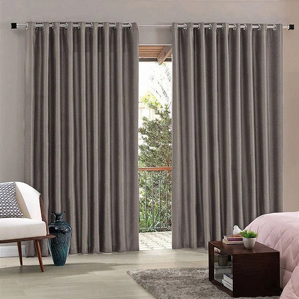 CORTA LUZ BJA TECIDO 420X250 BLEND TAUPE