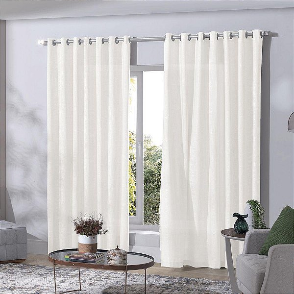 CORTINA BJA DUO 420X280 MONACO MARFIM
