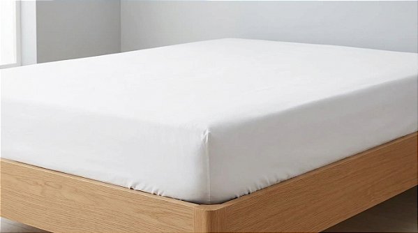Lençol Karsten Avulso Liss 158X198 Queen Branco 001