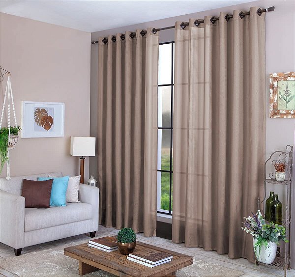 CORTINA BJA RUSTICA 260X230 PANTEX LATTE
