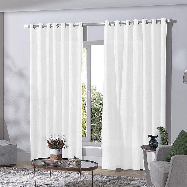 CORTINA BJA DUO 420X250 MONACO BRANCO