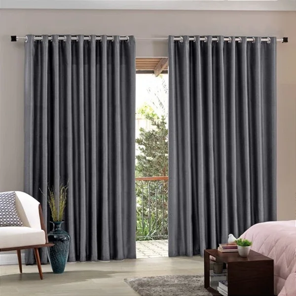 CORTA LUZ BJA TECIDO 420X250 BLEND CINZA