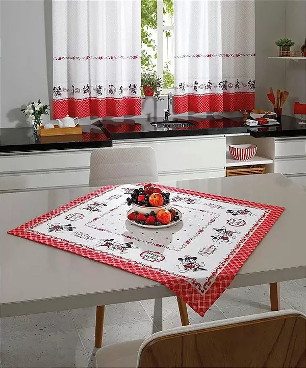 TOALHA DE MESA DOL ATHENAS LICENC 78X78 MICKEY MINNIE 03