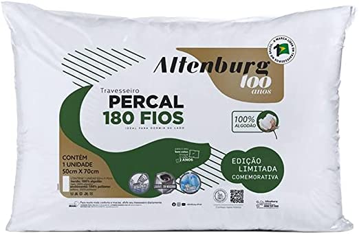 Travesseiro Altenburg 180 Fios Branco 50x70
